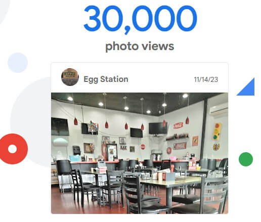 30k views for Egg Station